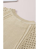 Darrahopens Women's Fashion > Tops & T-shirts Azura Exchange Fringed Short Sleeves Sweater - XL