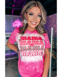 Darrahopens Women's Fashion > Tops & T-shirts Azura Exchange Full of Mama Letter Print Tie Dye Tee - L