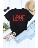 Darrahopens Women's Fashion > Tops & T-shirts Azura Exchange Glitter Pattern Print Short Sleeve T-Shirt - L