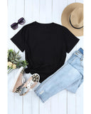 Darrahopens Women's Fashion > Tops & T-shirts Azura Exchange Glitter Pattern Print Short Sleeve T-Shirt - L