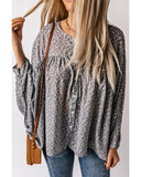 Darrahopens Women's Fashion > Tops & T-shirts Azura Exchange Kimono Sleeve Ruched Blouse - 2XL