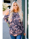 Darrahopens Women's Fashion > Tops & T-shirts Azura Exchange Leopard Cold Shoulder Top - M