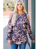 Darrahopens Women's Fashion > Tops & T-shirts Azura Exchange Leopard Cold Shoulder Top - M