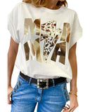 Darrahopens Women's Fashion > Tops & T-shirts Azura Exchange Leopard Lightning Graphic Tee - M