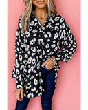 Darrahopens Women's Fashion > Tops & T-shirts Azura Exchange Leopard Print Tunic Shirt - S