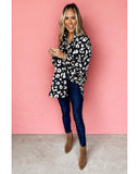 Darrahopens Women's Fashion > Tops & T-shirts Azura Exchange Leopard Print Tunic Shirt - S