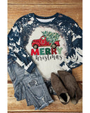 Darrahopens Women's Fashion > Tops & T-shirts Azura Exchange MERRY Christmas Bleached Long Sleeve Top - S