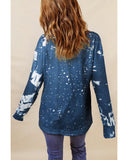 Darrahopens Women's Fashion > Tops & T-shirts Azura Exchange MERRY Christmas Bleached Long Sleeve Top - S