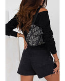 Darrahopens Women's Fashion > Tops & T-shirts Azura Exchange One Shoulder Long Sleeve Shift Blouse - L