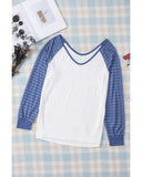 Darrahopens Women's Fashion > Tops & T-shirts Azura Exchange Patchwork Mesh Long Sleeve Top - S