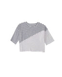 Darrahopens Women's Fashion > Tops & T-shirts Azura Exchange Patchwork Striped Short Sleeve Top - M