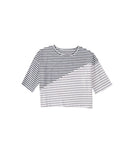 Darrahopens Women's Fashion > Tops & T-shirts Azura Exchange Patchwork Striped Short Sleeve Top - XL