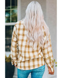 Darrahopens Women's Fashion > Tops & T-shirts Azura Exchange Plaid Shirt with Turn Down Collar - M