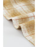 Darrahopens Women's Fashion > Tops & T-shirts Azura Exchange Plaid Shirt with Turn Down Collar - M