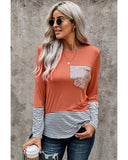 Darrahopens Women's Fashion > Tops & T-shirts Azura Exchange Pocket Sequins Long Sleeve Top - S