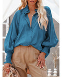 Darrahopens Women's Fashion > Tops & T-shirts Azura Exchange Pocketed Billowy Sleeves Shirt - XL