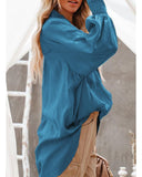 Darrahopens Women's Fashion > Tops & T-shirts Azura Exchange Pocketed Billowy Sleeves Shirt - XL