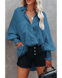 Darrahopens Women's Fashion > Tops & T-shirts Azura Exchange Pocketed Billowy Sleeves Shirt - XL