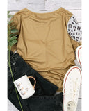 Darrahopens Women's Fashion > Tops & T-shirts Azura Exchange Pray Western Fashion Leopard Bleached Tee - S