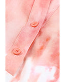 Darrahopens Women's Fashion > Tops & T-shirts Azura Exchange Print Lace-up Buttoned Henley Top - XL