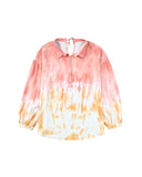 Darrahopens Women's Fashion > Tops & T-shirts Azura Exchange Print Lace-up Buttoned Henley Top - XL