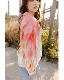 Darrahopens Women's Fashion > Tops & T-shirts Azura Exchange Print Lace-up Buttoned Henley Top - XL