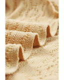 Darrahopens Women's Fashion > Tops & T-shirts Azura Exchange Puffy Sleeve Khaki Textured Knit Top - XL