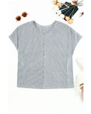 Darrahopens Women's Fashion > Tops & T-shirts Azura Exchange Relaxed Ribbed Knit Tee - M