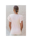 Darrahopens Women's Fashion > Tops & T-shirts Azura Exchange Sequin Sleeves Crew Neck T-Shirt - S