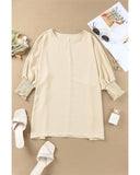 Darrahopens Women's Fashion > Tops & T-shirts Azura Exchange Smocked Wrist Shift Top - S