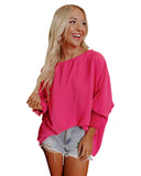 Darrahopens Women's Fashion > Tops & T-shirts Azura Exchange Smocked Wrist Shift Top - S