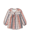 Darrahopens Women's Fashion > Tops & T-shirts Azura Exchange Striped 3/4 Sleeve Blouse - XL