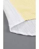 Darrahopens Women's Fashion > Tops & T-shirts Azura Exchange Textured Color Block Long Sleeve Shirt with Pocket - M