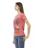 Darrahopens Women's Fashion > Tops & T-shirts Printed Short Sleeve Round Neck T-shirt S Women
