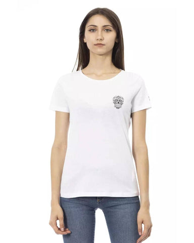 Darrahopens Women's Fashion > Tops & T-shirts Printed Short Sleeve T-shirt with Round Neck XL Women