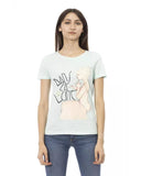 Darrahopens Women's Fashion > Tops & T-shirts Short Sleeve Round Neck T-shirt with Front Print M Women