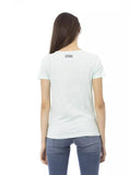 Darrahopens Women's Fashion > Tops & T-shirts Short Sleeve Round Neck T-shirt with Front Print M Women