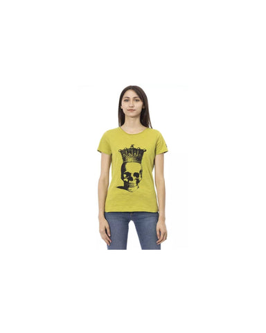 Darrahopens Women's Fashion > Tops & T-shirts Short Sleeve T-shirt With Round Neck - Front Print 2XL Women