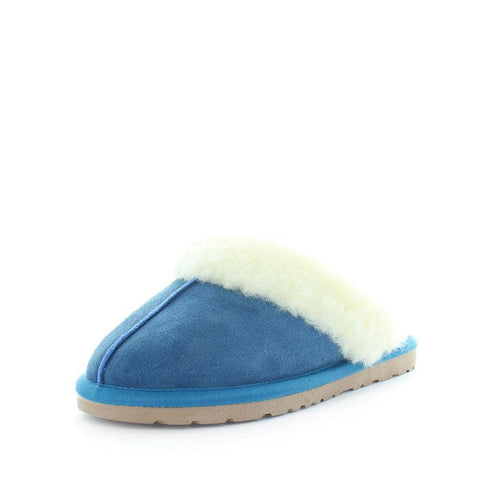 Darrahopens Women's Fashion > Uggs & Slippers JUST BEE Women's CITA Slippers Blue 6US