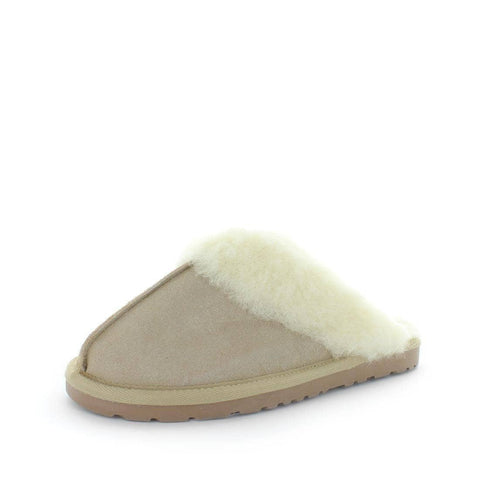 Darrahopens Women's Fashion > Uggs & Slippers JUST BEE Women's CITA Slippers Sand 7US