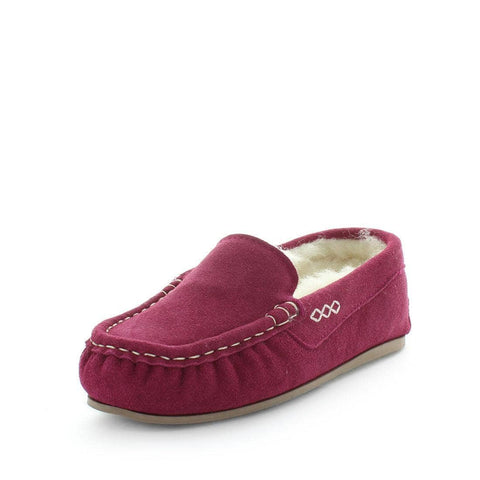 Darrahopens Women's Fashion > Uggs & Slippers JUST BEE Women's CRISPY Slippers Burgundy 11US