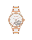 Darrahopens Women's Fashion > Watches Rose Gold Analog Fashion Watch with Rhine Stone Detail One Size Women