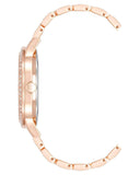 Darrahopens Women's Fashion > Watches Rose Gold Analog Fashion Watch with Rhine Stone Detail One Size Women