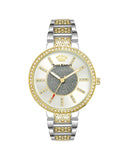 Darrahopens Women's Fashion > Watches Silver Analog Fashion Watch with Rhinestone Facing One Size Women