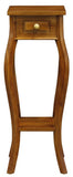 Darrahopens.com.au-1 Drawer cabriol Leg Plant Stand (Light Pecan)