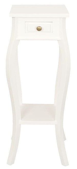 Darrahopens.com.au-1 Drawer Cabriol Leg Plant Stand (White)