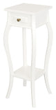 Darrahopens.com.au-1 Drawer Cabriol Leg Plant Stand (White)