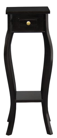 Darrahopens.com.au-1 Drawer Cabriol Leg Plant Stand (Chocolate)