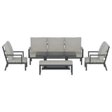 Gardeon Outdoor Sofa 7-Seater Lounge Set Garden Patio Aluminium Bench w/Cushions