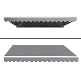 Instahut 4M x 3M Outdoor Folding Arm Awning - Pegru